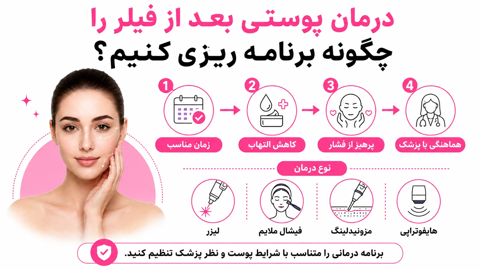 درمان پوستی بعد از فیلر را چگونه برنامه ریزی کنیم؟