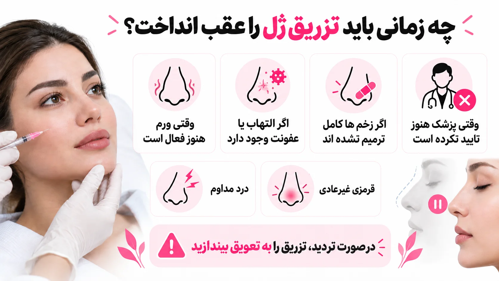 چه زمانی باید تزریق ژل را عقب انداخت؟
