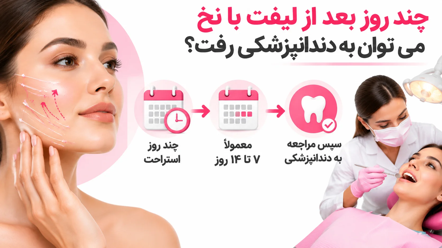 چند روز بعد از لیفت با نخ می توان به دندانپزشکی رفت؟
